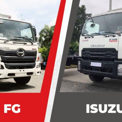 SO SÁNH ƯU ĐIỂM CỦA XE TẢI HINO 8 TẤN FG VỚI XE TẢI ISUZU 8 TẤN FVR