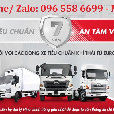 CHƯƠNG TRÌNH BẢO HÀNH TIÊU CHUẨN 7 NĂM XE TẢI HINO NHẬT BẢN