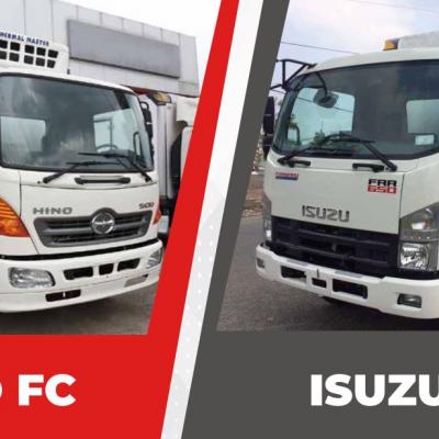 SO SÁNH ƯU ĐIỂM CỦA XE TẢI HINO 6.4 TẤN FC VỚI XE TẢI ISUZU 6.4 TẤN FRR